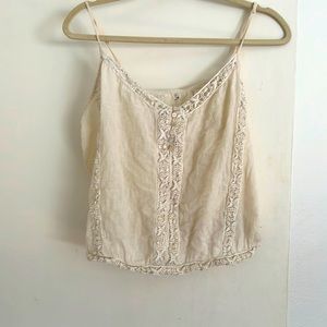 Cream Crochet Top